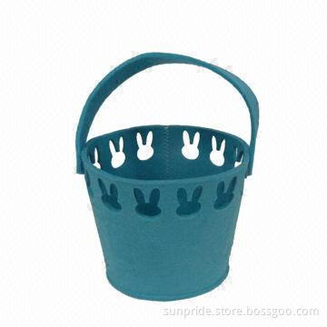 2014 new design for real craft non-woven felt basket